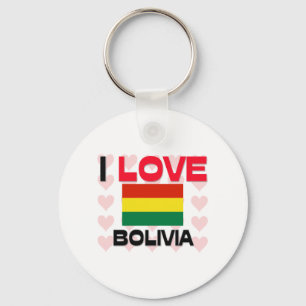 I Liebe Bolivien Schlüsselanhänger