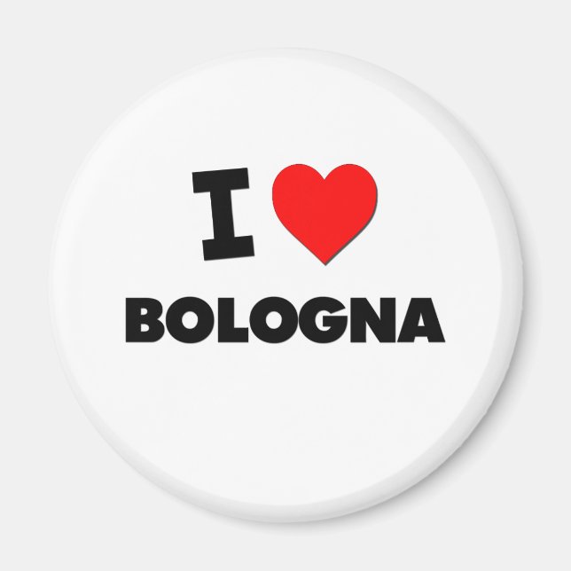 I Liebe Bologna Magnet (Vorne)