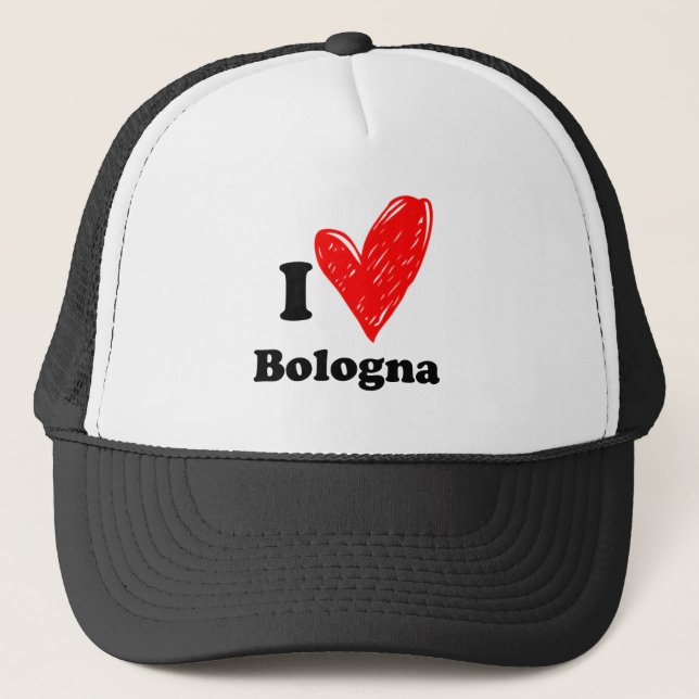 I Liebe Bologna Truckerkappe (Vorderseite)