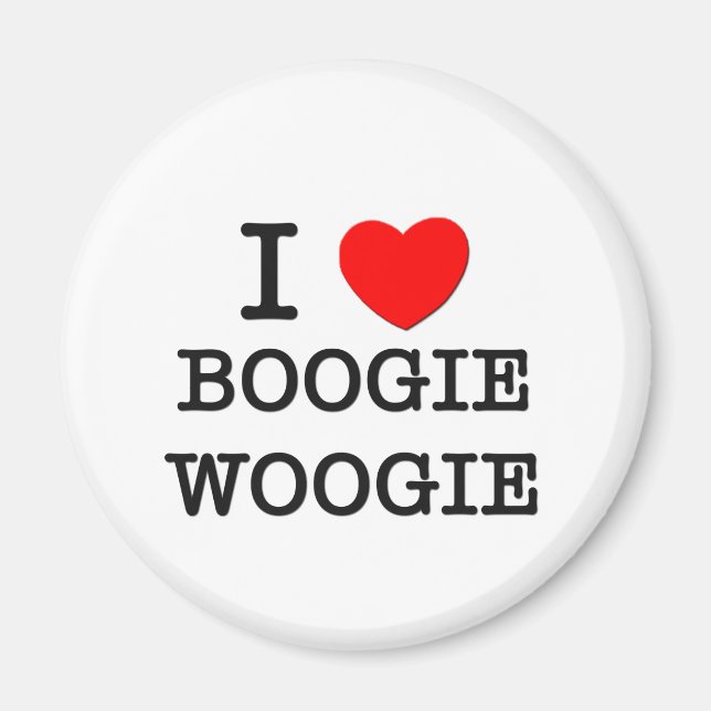 I Liebe Boogie Woogie Magnet (Vorne)