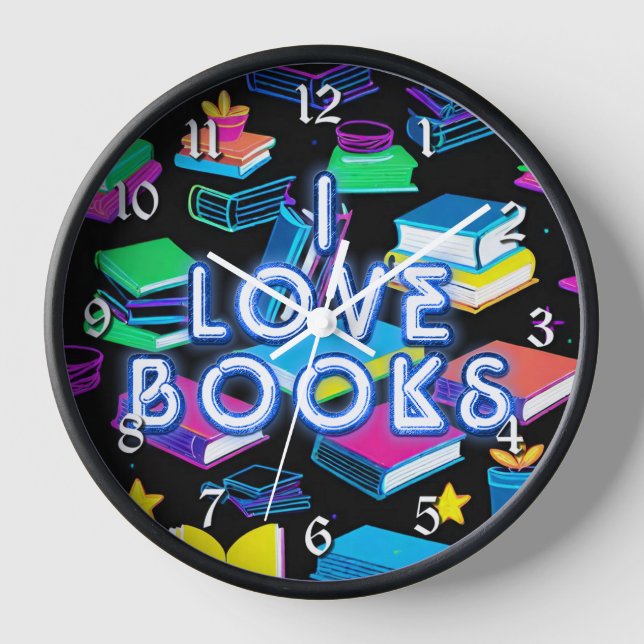 I Liebe Books Colorado Round Uhr (Vorderseite)