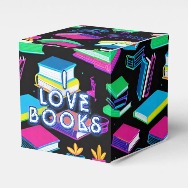 I Liebe Books Colorful Cube Geschenkschachtel (Vorderseite)