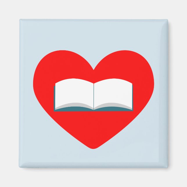 I Liebe Books Magnet (Vorne)