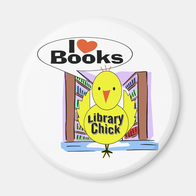 I Liebe Books Magnet (Vorne)