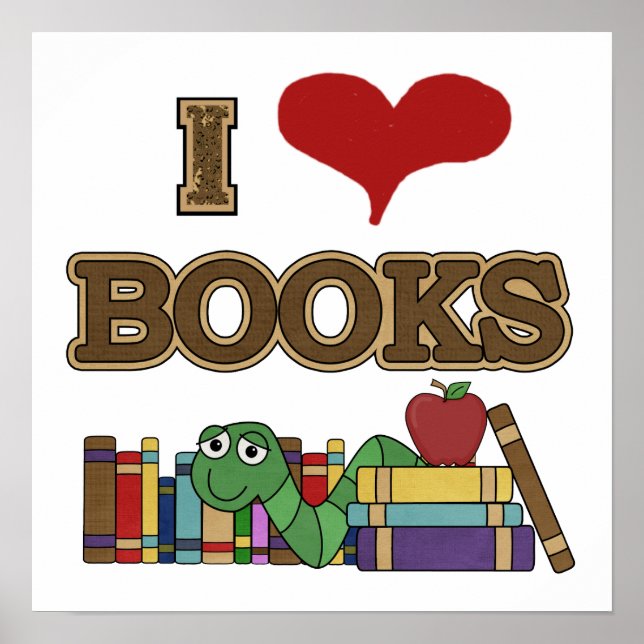 I Liebe Books Poster (Vorne)