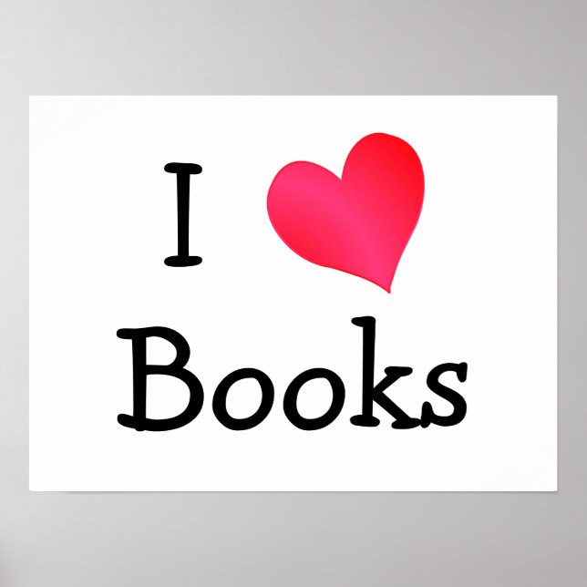 I Liebe Books Poster (Vorne)