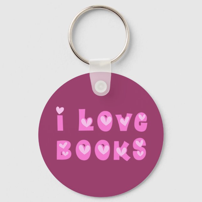 I Liebe Books Schlüsselanhänger (Vorderseite)