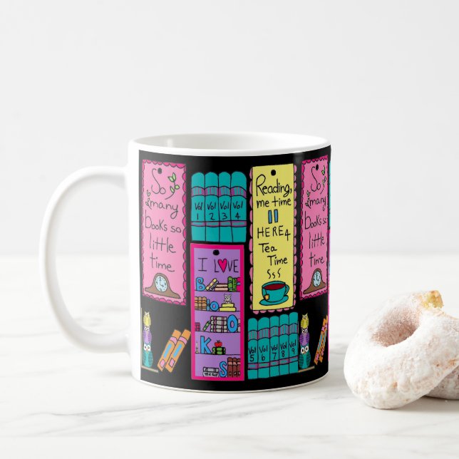 I Liebe Books Tasse (Mit Donut)