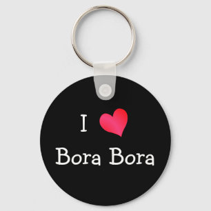 I Liebe Bora Schlüsselanhänger
