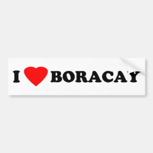 I Liebe Boracay Autoaufkleber
