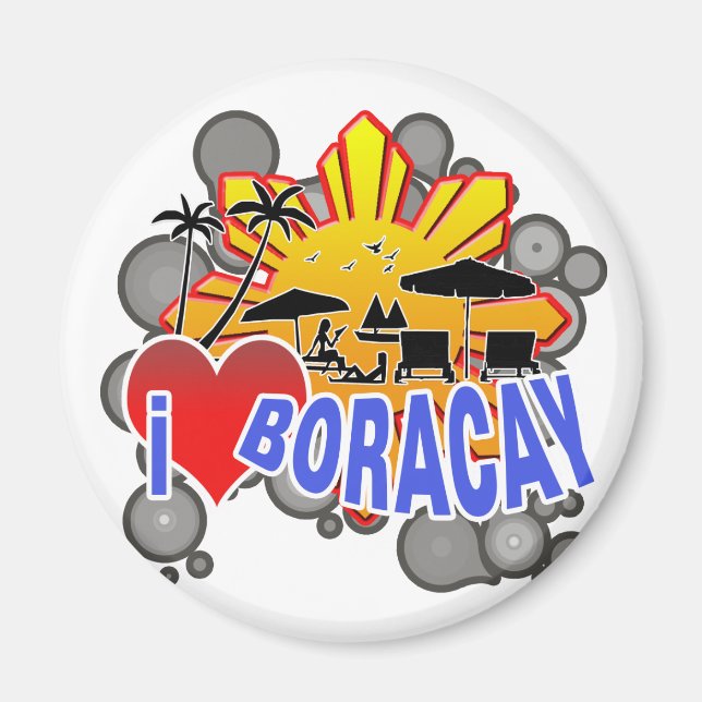 I Liebe Boracay Magnet (Vorne)