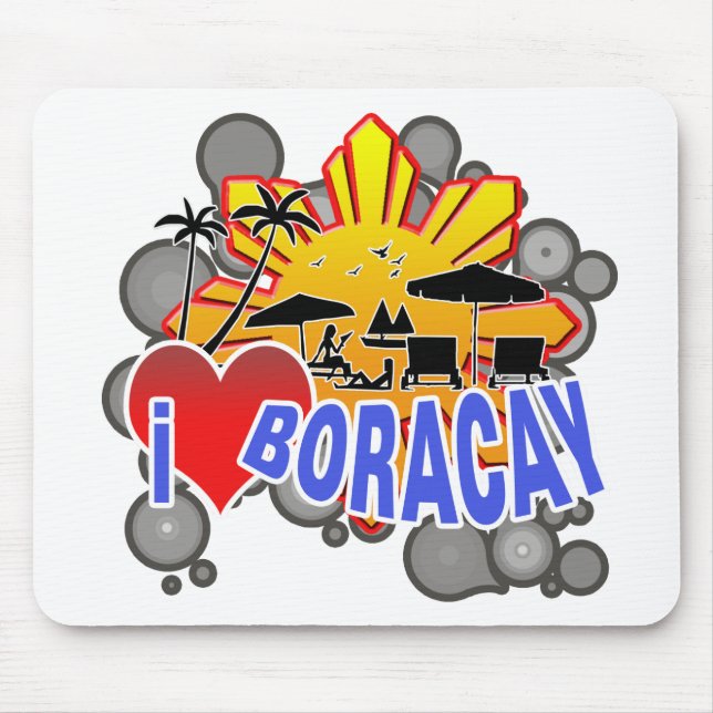 I Liebe Boracay Mousepad (Vorne)