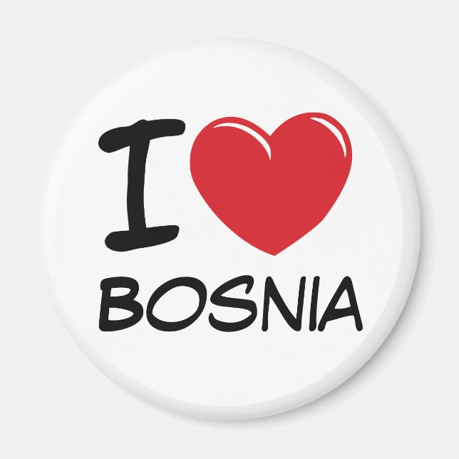 I Liebe Bosnien Magnet (Vorne)