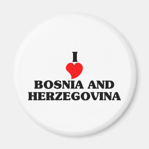 I Liebe Bosnien und Herzegowina Magnet
