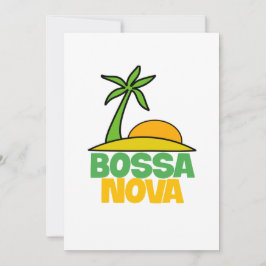 I Liebe Bossa Nova Geschenk für brasilianische Mus Einladung