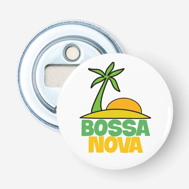 I Liebe Bossa Nova Geschenk für brasilianische Mus Flaschenöffner (Vorderseite)