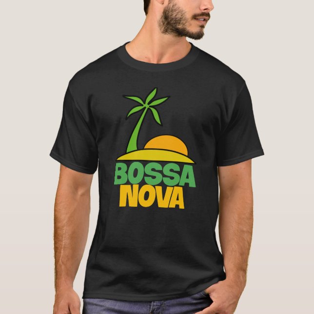 I Liebe Bossa Nova Geschenk für brasilianische Mus T-Shirt (Vorderseite)