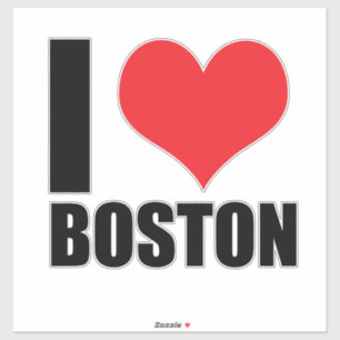 I Liebe Boston Aufkleber