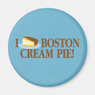 I Liebe Boston Cream Pie Magnet