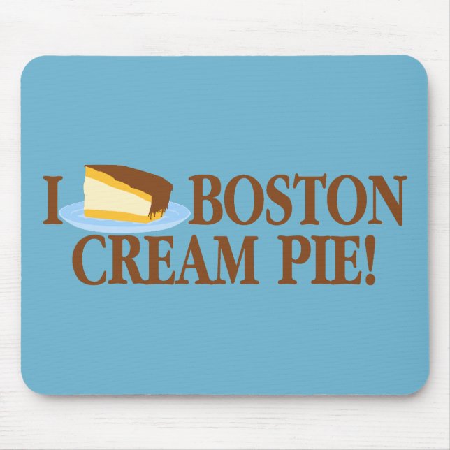 I Liebe Boston Cream Pie Mousepad (Vorne)
