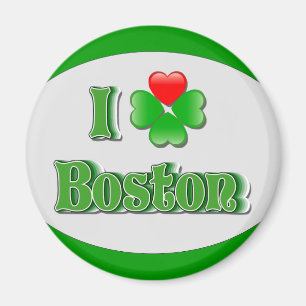 i Liebe Boston - Kleber Magnet