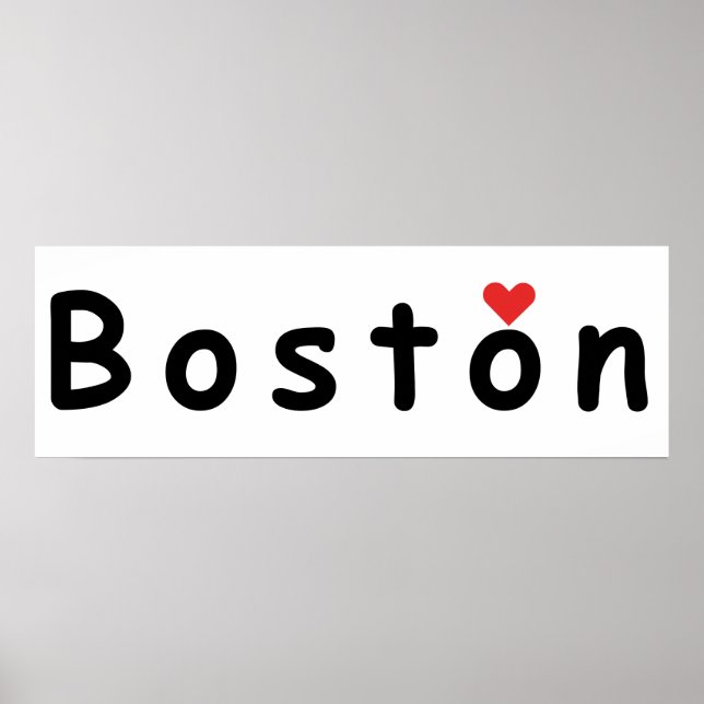 I Liebe Boston Poster (Vorne)