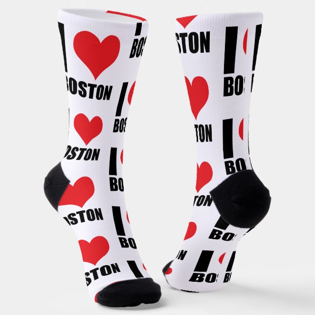I Liebe Boston Socken (Gewinkelt)