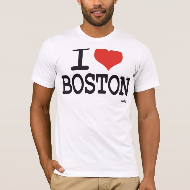 I Liebe Boston T-Shirt (Vorderseite)