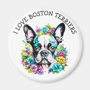 I Liebe Boston Terriers Magnet