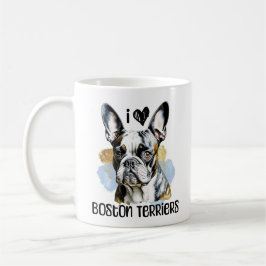 I Liebe Boston Terriers Personalisiert Kaffeetasse