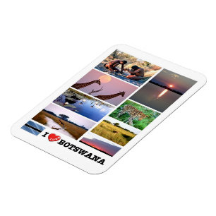 I LIEBE Botswana - Magnet