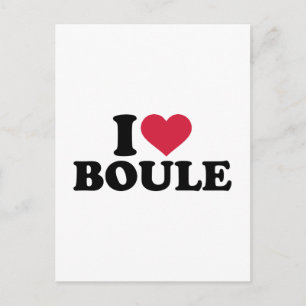 I Liebe Boule Petanque Postkarte