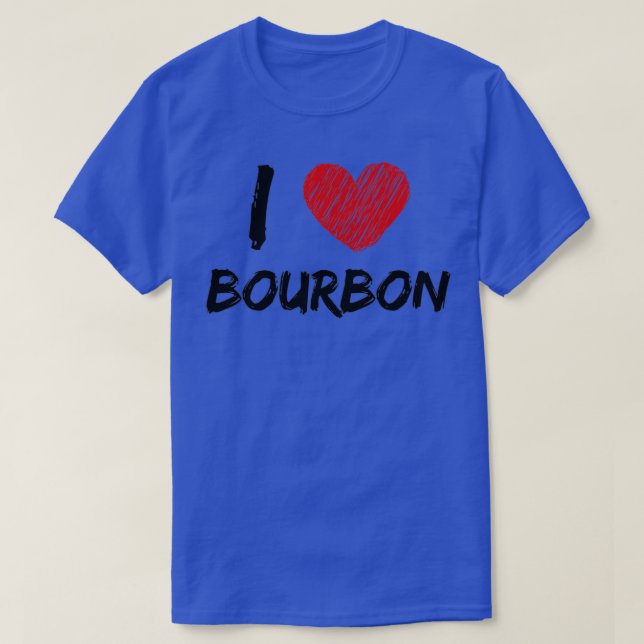 I Liebe Bourbon T-Shirt (Design vorne)