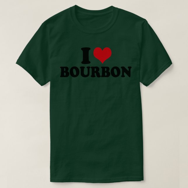 I Liebe Bourbon T-Shirt (Design vorne)