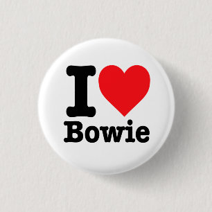 "I Liebe Bowie" Button