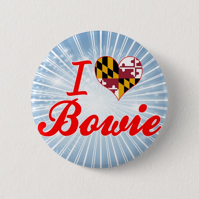 I Liebe Bowie, Maryland Button (Vorderseite)