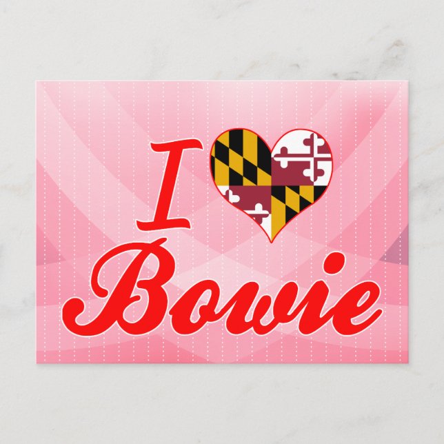 I Liebe Bowie, Maryland Postkarte (Vorderseite)