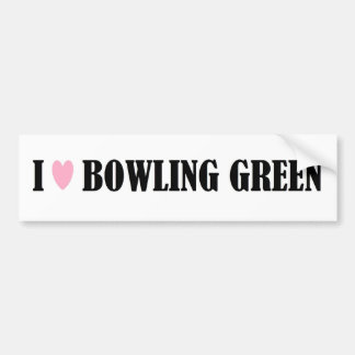 I Liebe-Bowling- GreenAutoaufkleber Autoaufkleber