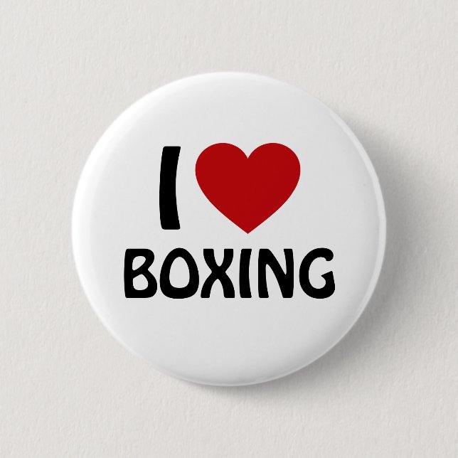 I Liebe BOXING Button (Vorderseite)