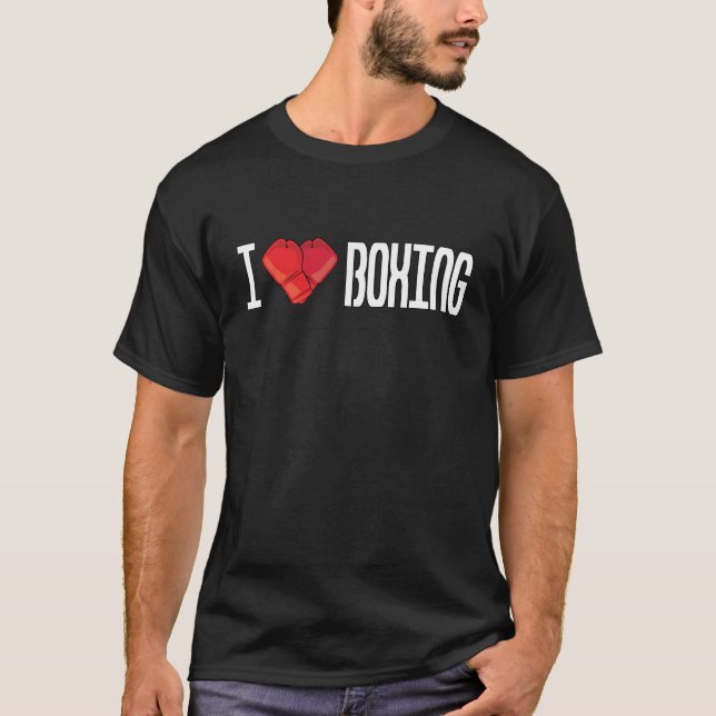 I Liebe Boxing T-Shirt (Vorderseite)