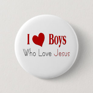I Liebe Boys Button