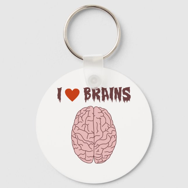 I Liebe Brains Schlüsselanhänger (Vorderseite)