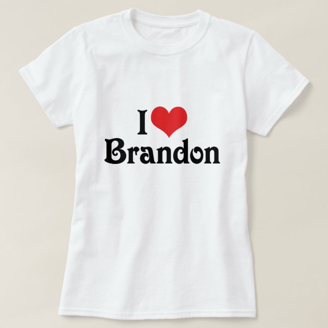 I Liebe Brandon T-Shirt (Design vorne)