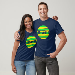I Liebe Brasil Soccer Liebe Fußball Fußball-Design T-Shirt