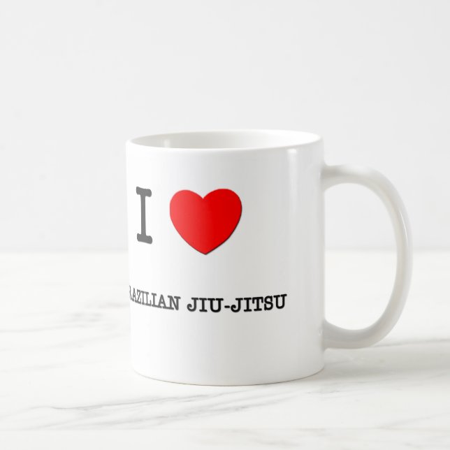 I Liebe-Brasilianer Jiu-Jitsu Kaffeetasse (Rechts)