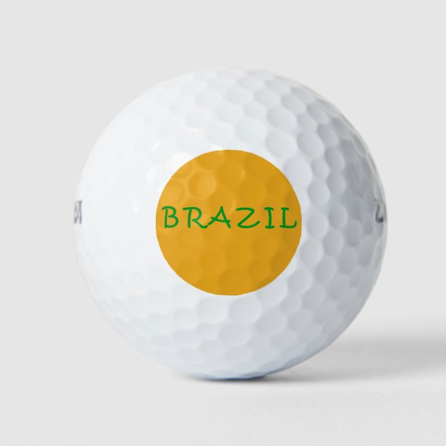 I Liebe Brasilien Golfball (Vorderseite)