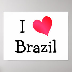 I Liebe Brasilien Poster