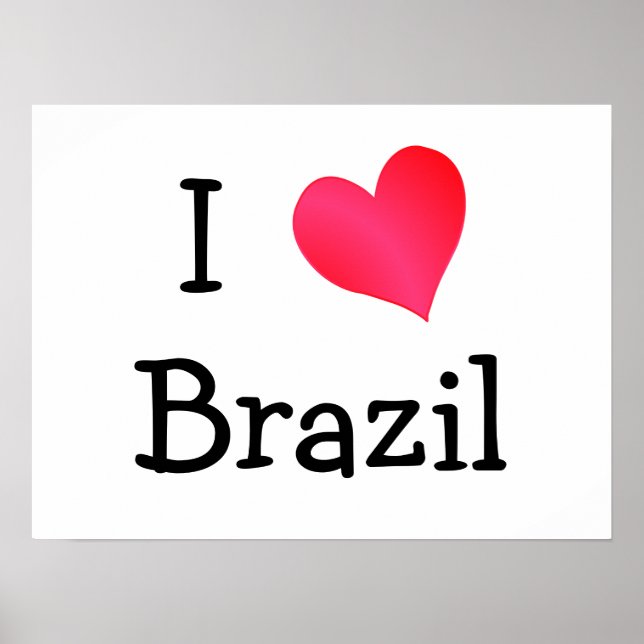 I Liebe Brasilien Poster (Vorne)