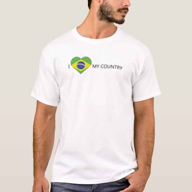 I Liebe Brasilien T-Shirt (Vorderseite)