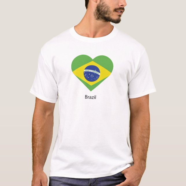 I Liebe Brasilien T-Shirt (Vorderseite)